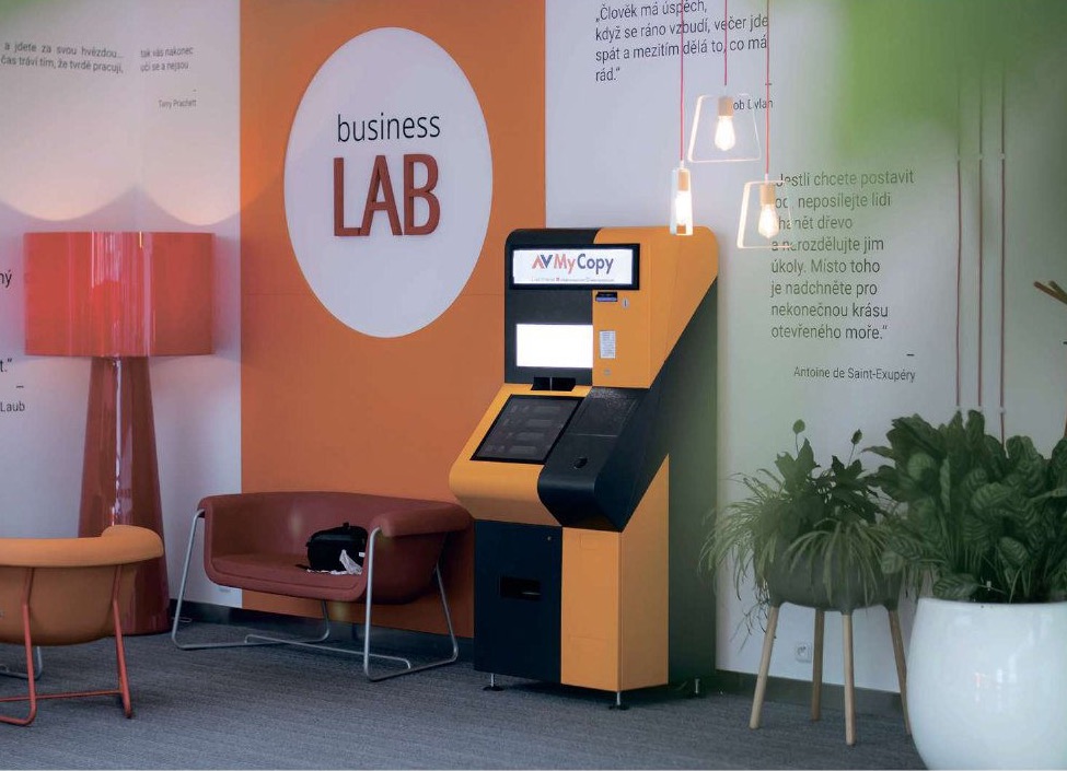 Automat MyCopy v kancelářské budově